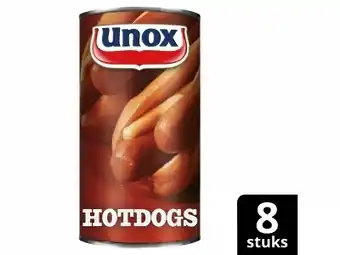 Hoogvliet Unox Blik hotdogs aanbieding