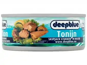 Hoogvliet Deepblue Tonijnstukken in water aanbieding