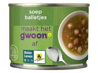 Hoogvliet G'woon Soepballetjes aanbieding