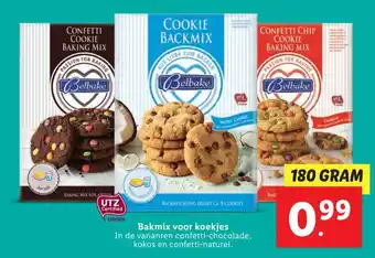 Lidl Bakmix voor koekjes 180 gram aanbieding