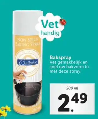 Lidl Bakspray 200 ml aanbieding