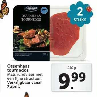 Lidl Ossenhaas tournedos 250g aanbieding