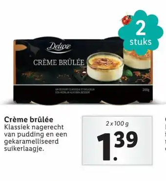 Lidl Creme brulee 2x100g aanbieding