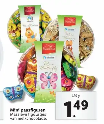 Lidl Mini paasfiguren 125g aanbieding