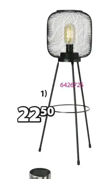 Jysk Vannrikse batterij lamp 24xH59 cm aanbieding