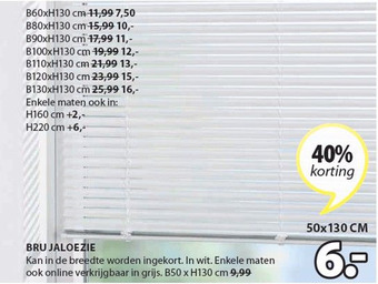 Jysk BRU JALOEZIE aanbieding