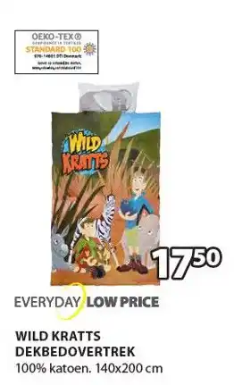 Jysk WILD KRATTS DEKBEDOVERTREK aanbieding