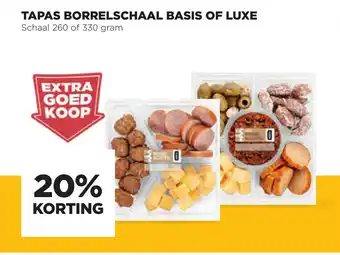 Jumbo Tapas borrelschaal basis of luxe aanbieding