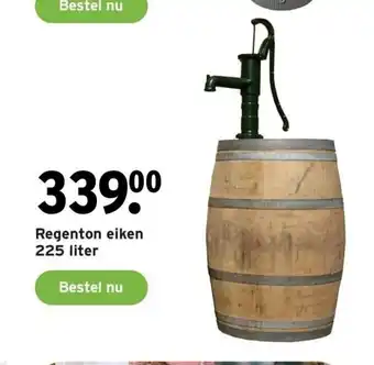 GAMMA Regenton eiken 225 liter aanbieding