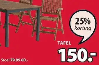 Jysk Yttrup Tafel aanbieding