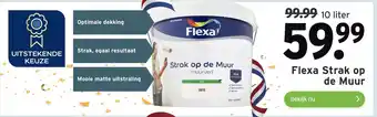 GAMMA Flexa strak op de muur 10liter aanbieding