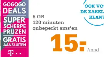 Telecombinatie T-mobile aanbieding