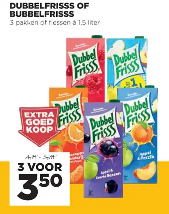 Jumbo DUBBELFRISSS OF BUBBELFRISSS aanbieding