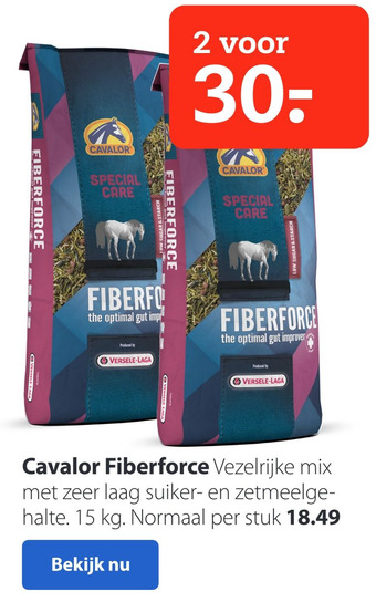 Pets Place Cavalor Fiberforce aanbieding
