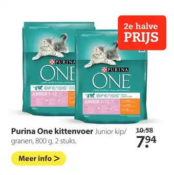 Boerenbond Purina One kittenvoer 800g aanbieding