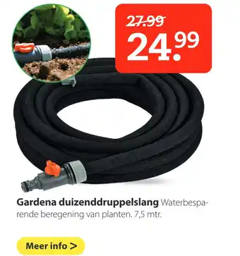 Boerenbond Gardena duizenddruppelslang aanbieding