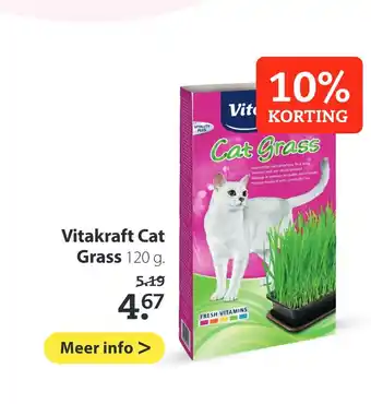 Pets Place Vitakraft cat grass 120 g. aanbieding