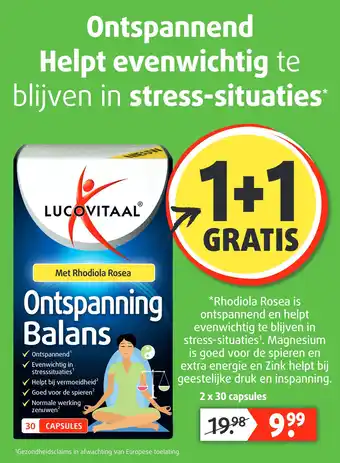 Lucovitaal Ontspanning Balans aanbieding