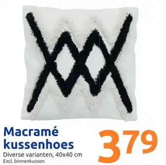 Action Macramé kussenhoes aanbieding