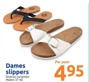 Action Dames slippers aanbieding