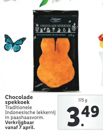 Lidl Chocolade spekkoek Traditionele Indonesische lekkernij in paashaasvorm. aanbieding