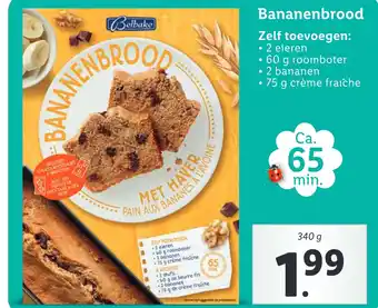 Lidl Bananenbrood aanbieding