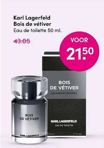 DA Karl Lagerfeld Bois de vétiver aanbieding