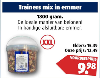 Huisdier Voordeelshop Trainers mix in emmer aanbieding