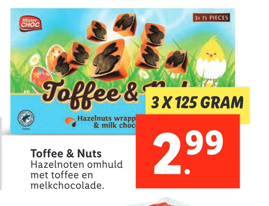 Toffee & Nuts aanbieding bij Lidl