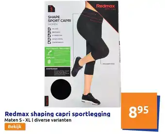 Action Redmax shaping capri sportlegging aanbieding