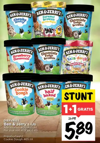 Vomar Voordeelmarkt Ben & Jerry's IJs aanbieding