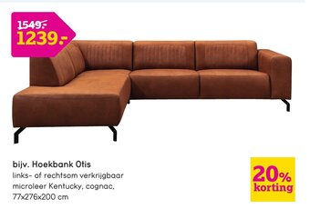 Leen Bakker Hoekbank otis aanbieding