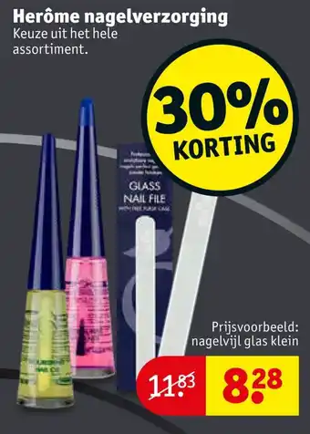 Kruidvat Herôme nagelverzorging aanbieding