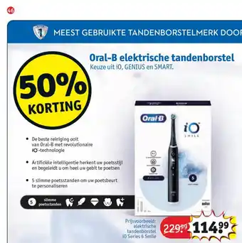 Kruidvat Oral-b elektrische tandenborstel aanbieding