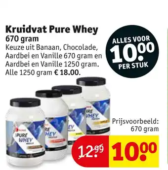 Kruidvat Pure whey 670 gram aanbieding