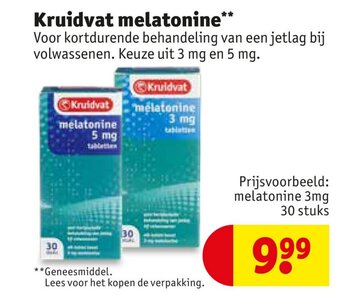 Kruidvat Melatonine aanbieding