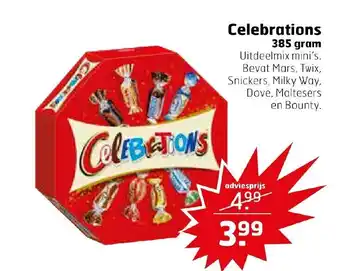 Trekpleister Celebrations 385 gram aanbieding