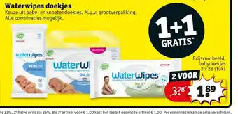 Kruidvat Waterwipes doekjes aanbieding