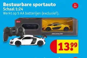 Kruidvat Bestuurbare sportauto schaal 1:24 aanbieding