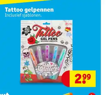 Kruidvat Tatto gelpennen aanbieding