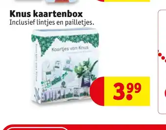 Kruidvat Knus kaartenbox aanbieding