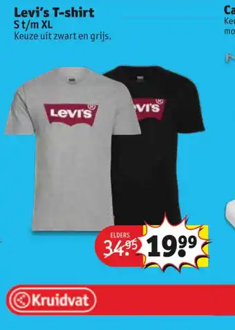 Kruidvat Levi's T-shirt S t/m XL aanbieding