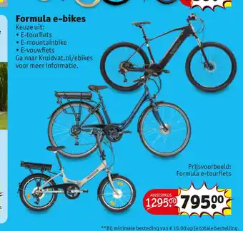 Kruidvat Formula e-bikes aanbieding