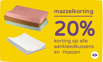 Prenatal Op alle aankleedkussens en -hoezen aanbieding