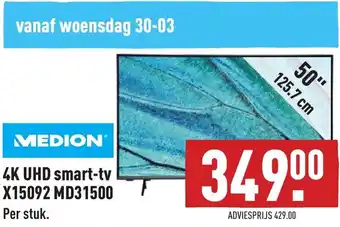 ALDI 4K UHD Smart-tv X15092 MD31500 aanbieding