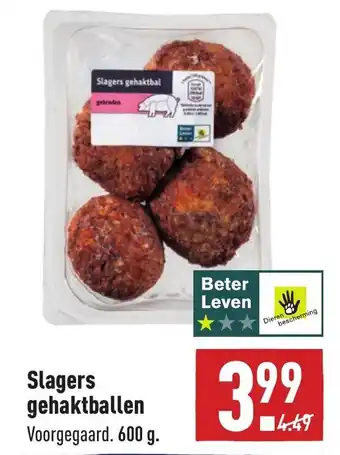 ALDI Slagers gehaktballen 600g aanbieding