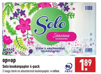 ALDI Solo keukenpapier 4-pack aanbieding