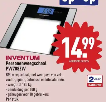 ALDI Personenweegschaal PW708ZW aanbieding