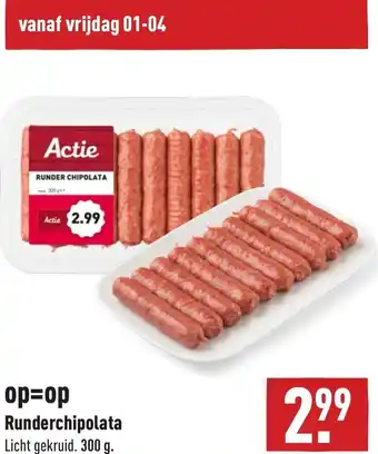 ALDI Runderchipolata 300g aanbieding