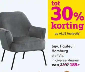 Leen Bakker Fauteuil hamburg aanbieding